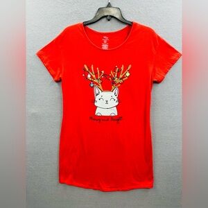 Secret Treasures Meowy & Bright Sleepwear Woman Size S-M Night Shirt Gown Dress